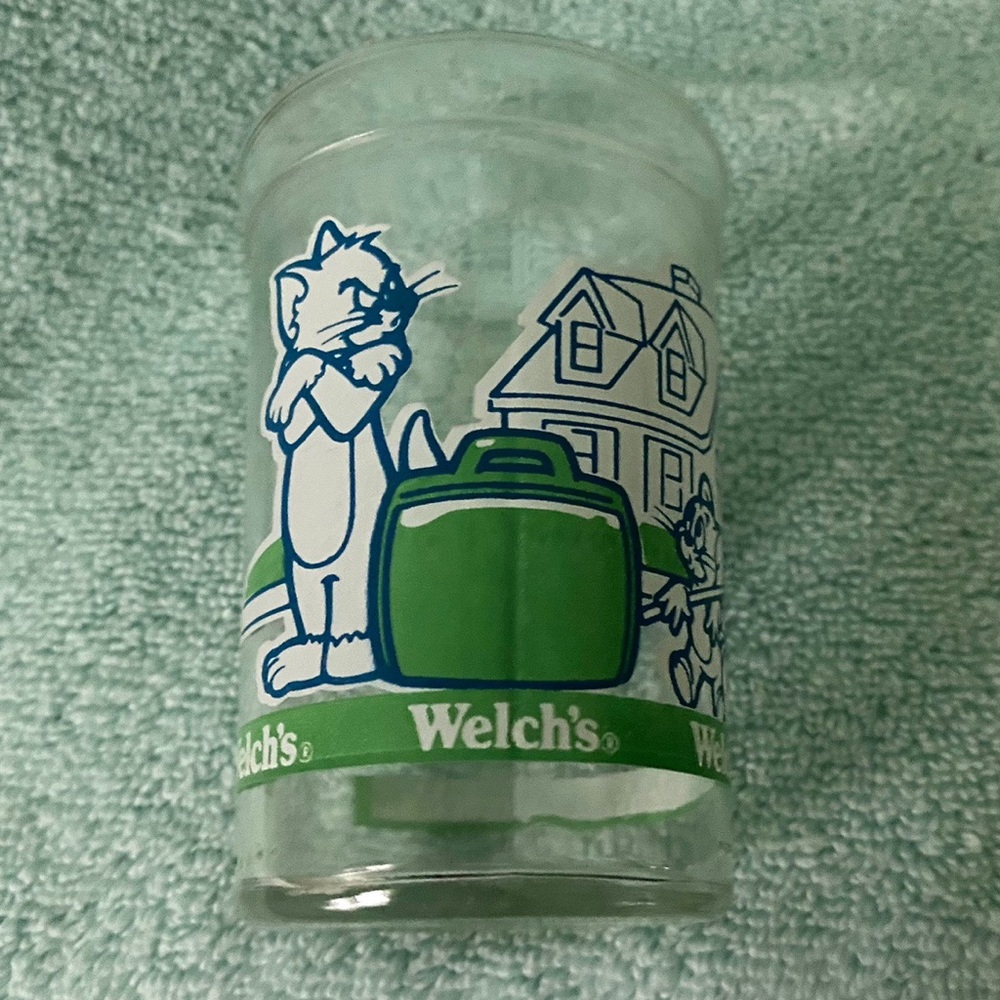 Vintage Tom and Jerry the movie glass cup